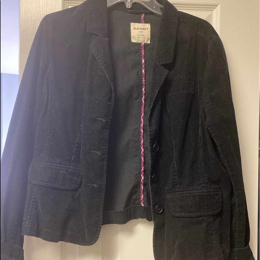 Black corduroy blazer